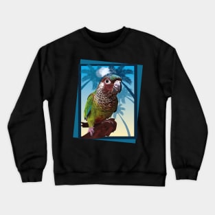 painted parakeet Crewneck Sweatshirt